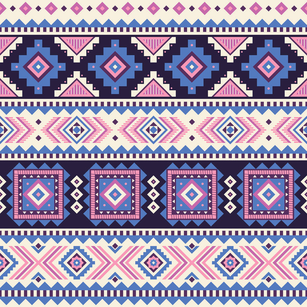 Tribal geometric seamless pattern. - Vector, Image