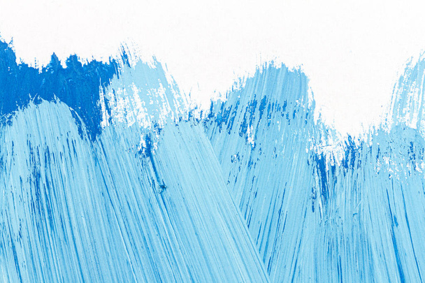Abstract brushed blue acrylic arts background - Photo, Image