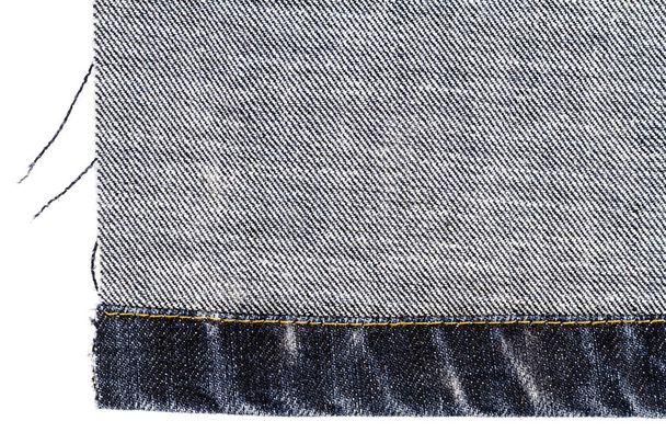 Piece of black jeans fabric - Fotografie, Obrázek