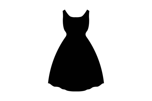 fekete ruha izolált fehér háttér-illusztráció  - Fotó, kép