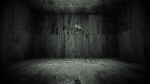 Dark Room Tausta (3d kuvitus
) - Valokuva, kuva