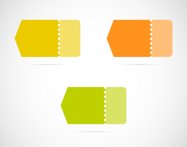 Various color arrows - Vector, imagen