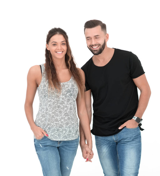 portrait of a smiling young couple - Foto, immagini