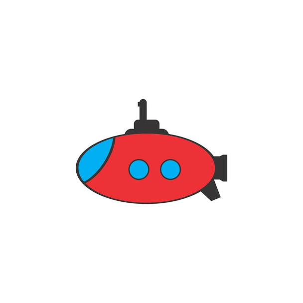 υποβρύχιο εικονίδιο λογότυπο διάνυσμα σχεδιασμού - Διάνυσμα, εικόνα
