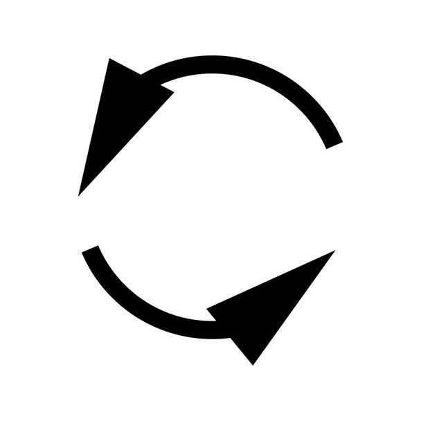 kreisförmig, Kreispfeil links. radiales Pfeil-Symbol, Symbol. Gegenleistung - Vektor, Bild