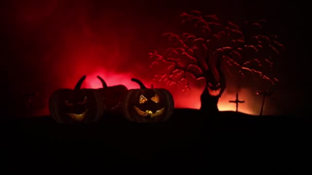 Horror kilátás Halloween ünneplés - Felvétel, videó