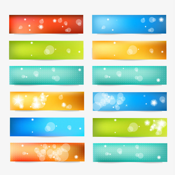 Set of Color Banner. Web Design Elements - Photo, Image
