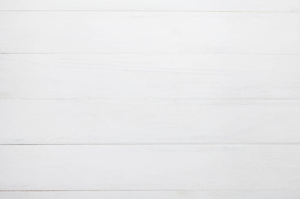 White wooden background top view - Fotoğraf, Görsel