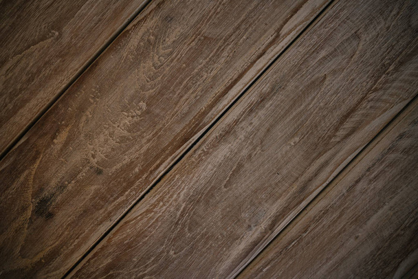 Dark Brown gray vitage wood diagonal texture natural tree background - Foto, imagen
