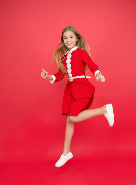 reach the unattainable. Small girl child jumping. Happy life. Full of energy. Active games. happy holidays. sense of freedom. celebrating success. Feel freedom. childrens day. Childhood happiness - Fotografie, Obrázek