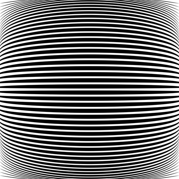 Sférický kruhový zkreslující vzorec efektu. Zakřivená vypouklina,  - Vektor, obrázek