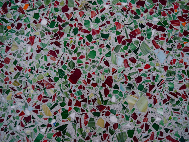 Mozaika głównie szkło zielone - Zdjęcie, obraz
