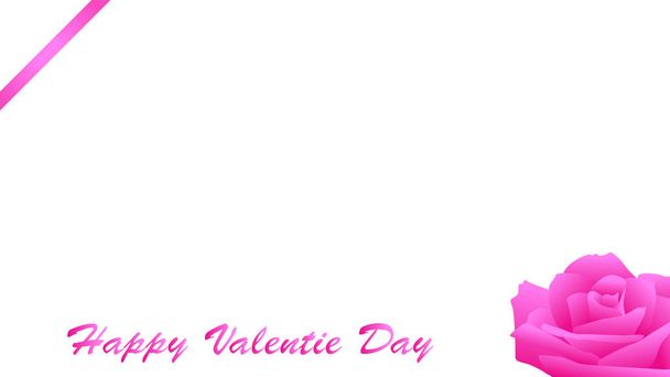 Valentine sladké růžové pozadí - Vektor, obrázek