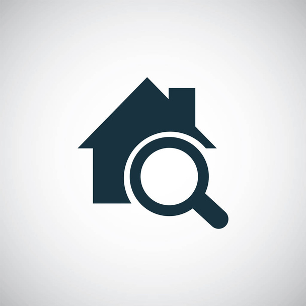 home search icon for web and UI on white background - Vector, Image