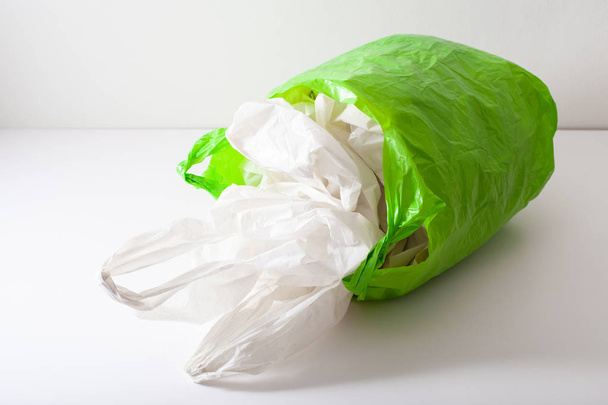 disposable plastic bag, waste, recycling, environmental issues - Foto, afbeelding