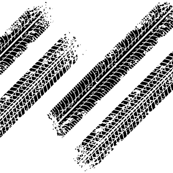 Grunge pneumatico pista vettoriale stampa sporco testurizzato vettoriale illustrazione
 - Vettoriali, immagini