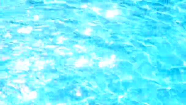background waves of blue water in the pool - Footage, Video