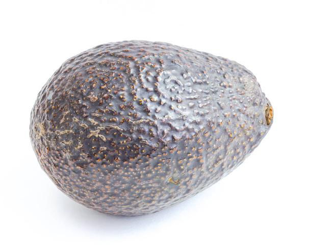 Studio shot single ripe avocado isolated on white background - Photo, Image