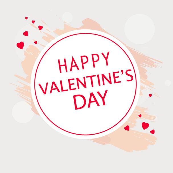 Happy Valentines Day Sweet card design with label Vector - Vector, imagen