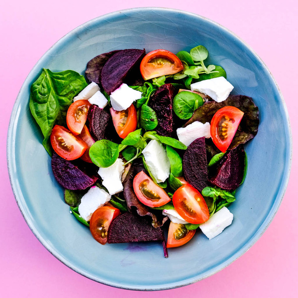 Healthy Beetroot and Feta Cheese Salad - Photo, Image