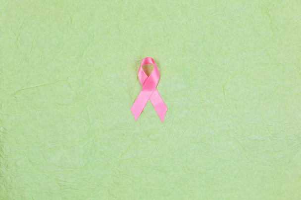 Breast Cancer concept : Pink ribbon symbol of breast cancer - Foto, immagini