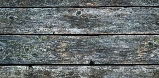 Panorama of old wood texture with cracks and knots. Free space for text. Big size. - Foto, Imagem