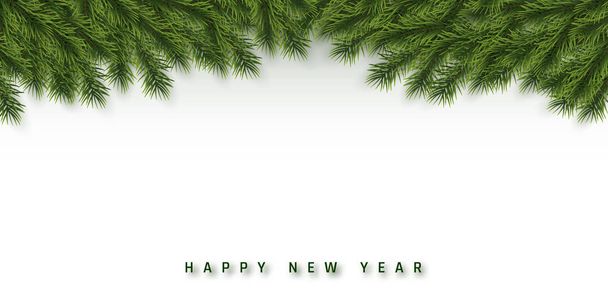 Navidad festiva o Año Nuevo Antecedentes. Ramas de árboles de Navidad. Fondo de vacaciones. Ilustración vectorial
 - Vector, imagen
