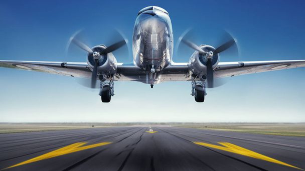 Historická letadla při vzletu - Fotografie, Obrázek