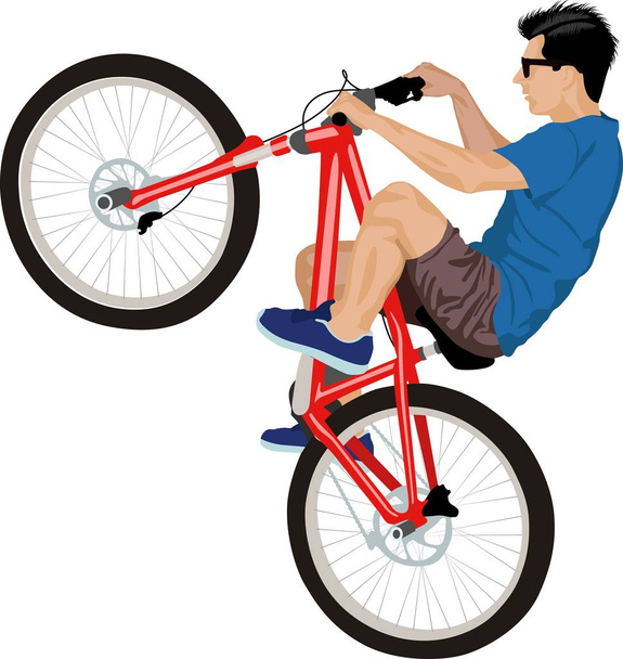 bicyclist - Vector, Image