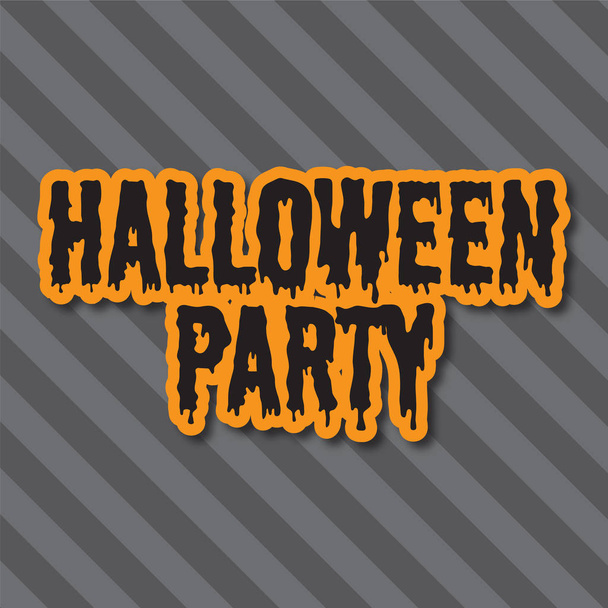 Halloween holiday background. Halloween party message on a strip - Foto, afbeelding