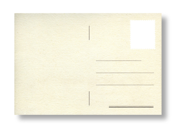 Postal con sello en blanco
 - Foto, Imagen