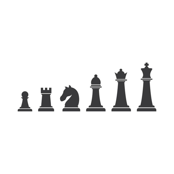 Icono de ajedrez conjunto ilustración
 - Vector, Imagen