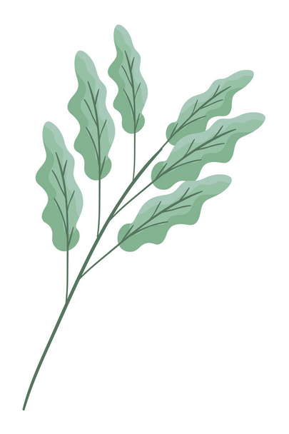 φθινόπωρο κλαδί με φύλλο εποχικό εικονίδιο - Διάνυσμα, εικόνα