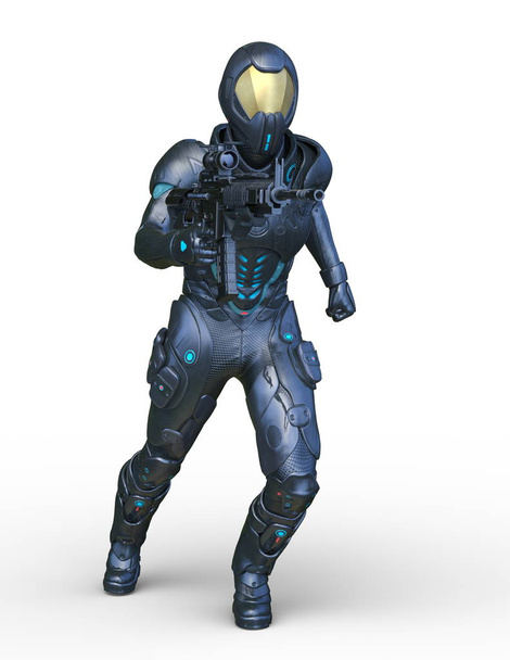 3D CG rendering of cyber man - Fotografie, Obrázek