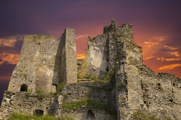 Old ruined castle  Likava. Slovakia. - Fotó, kép