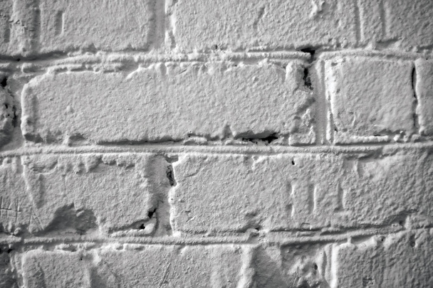 texture of old white brick wall - 写真・画像