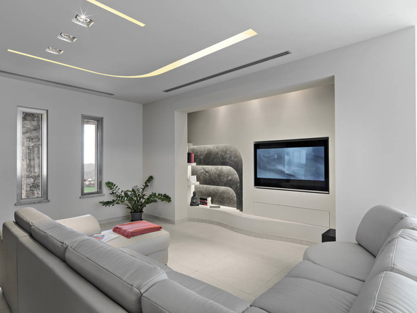 interiors shots of a modern living room - Photo, Image
