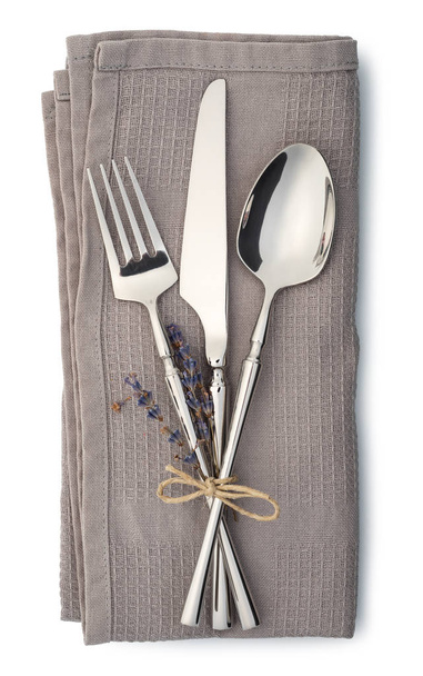 Fourchette, couteau et cuillère - Photo, image
