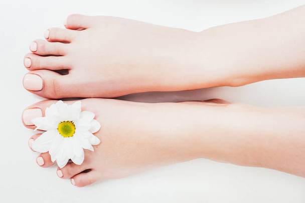 spa therapy organic treatment pedicure female feet - Zdjęcie, obraz