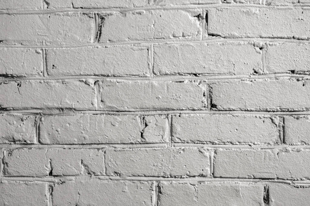 textura de la vieja pared de ladrillo blanco - Foto, Imagen