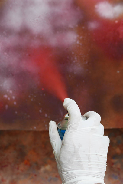 red spray paint - Photo, Image