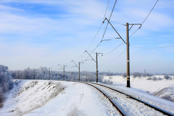 téli vasút - Fotó, kép