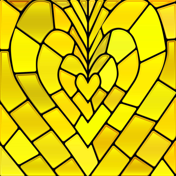 abstract vector stained-glass mosaic background - Vector, Imagen