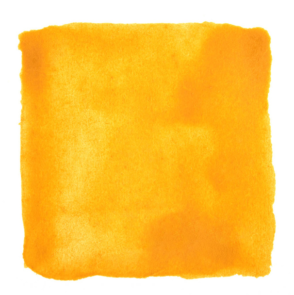 Akvarell sárga löket négyzet - Fotó, kép