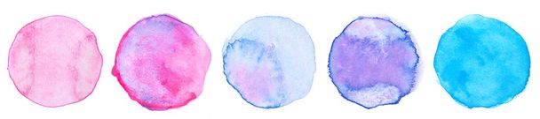 Watercolor circle collection - Photo, Image