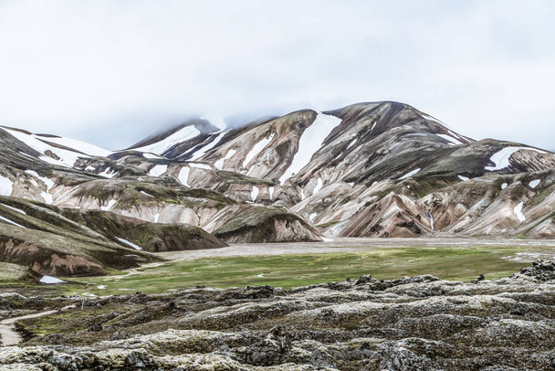 Τοπίο του Landmannalaugar Ισλανδία Highland  - Φωτογραφία, εικόνα