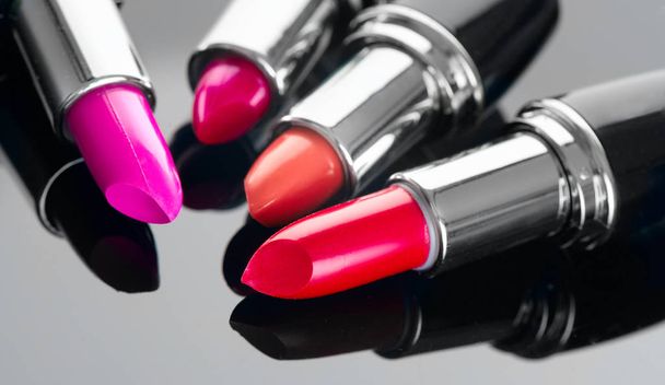 Lipstick. Professional makeup and beauty. Lipstick tints palette - 写真・画像