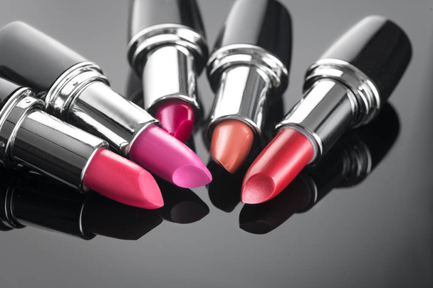 Lipstick. Professional makeup and beauty. Lipstick tints palette - Фото, изображение