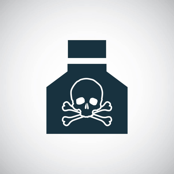 Poison-pictogram voor web en UI op witte achtergrond - Vector, afbeelding