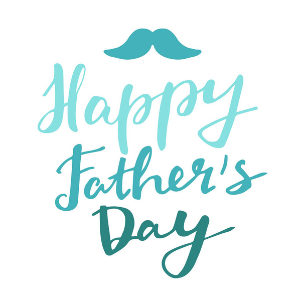 Fathers day hand lettering design. - Vector, Image